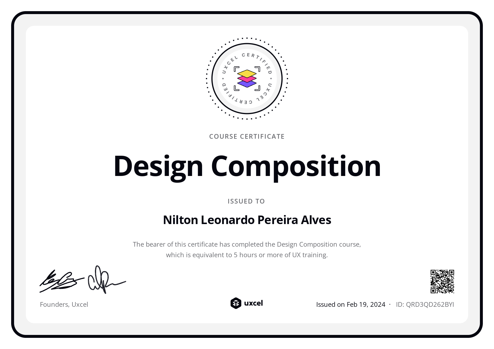 Leonardo Alves's certificate